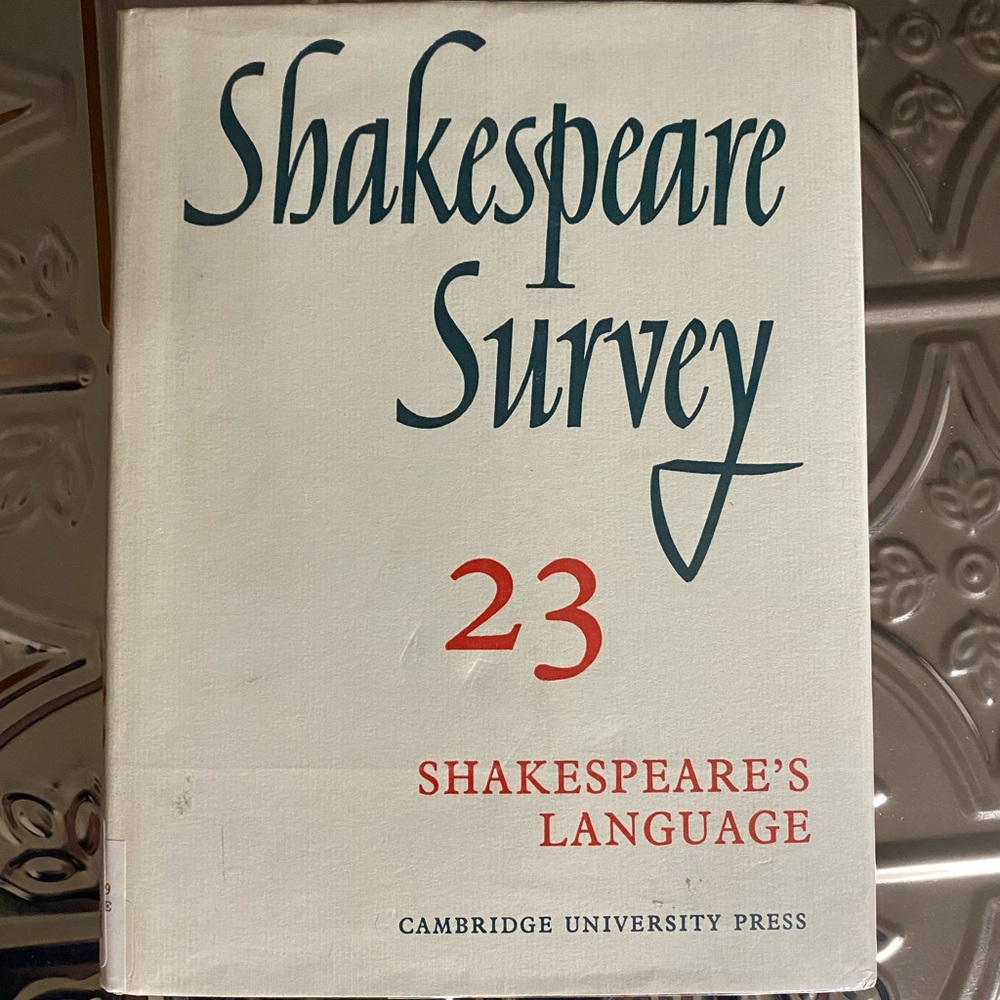 Shakespeare survey book
